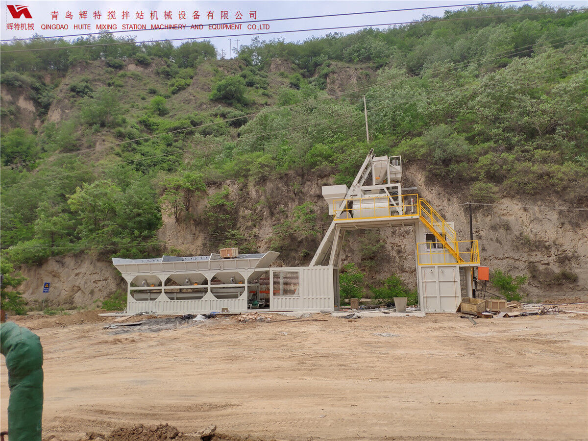 青島輝特機(jī)械 HZM75免基礎(chǔ)攪拌站模塊化設(shè)計(jì)，安裝快捷