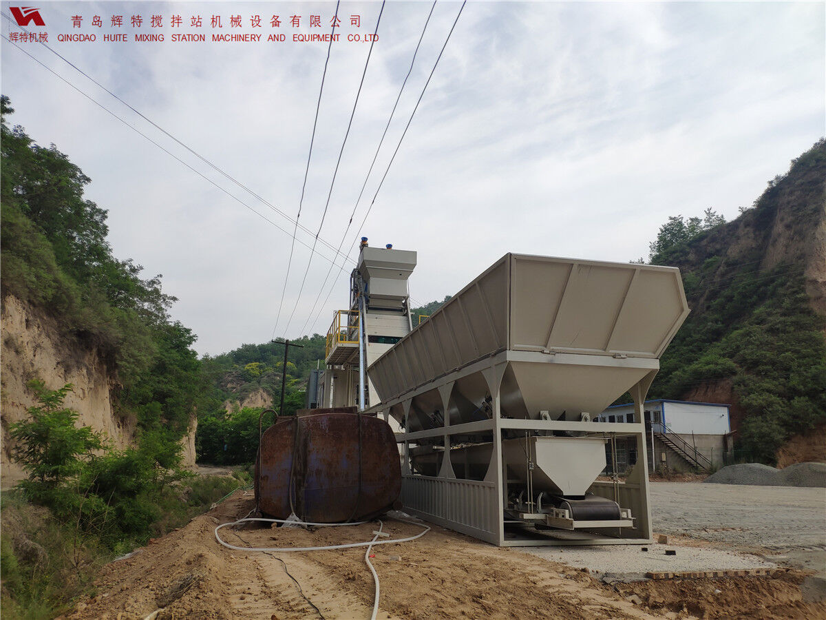 青島輝特機(jī)械 HZM75免基礎(chǔ)攪拌站模塊化設(shè)計(jì)，安裝快捷